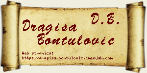 Dragiša Bontulović vizit kartica